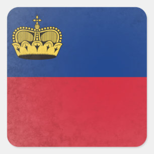 Liechtenstein Vierkante Sticker