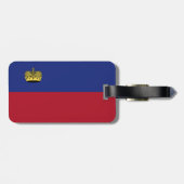 Liechtenstein vlag bagagelabel (Achterkant horizontaal)