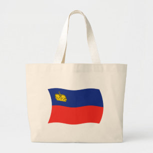 Liechtenstein Vlag Boodschappentas Grote Tote Bag