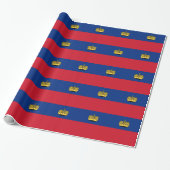 Liechtenstein Vlag Cadeaupapier (Uitgerold)