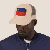 Liechtenstein Vlag Hoed Trucker Pet (In situ)