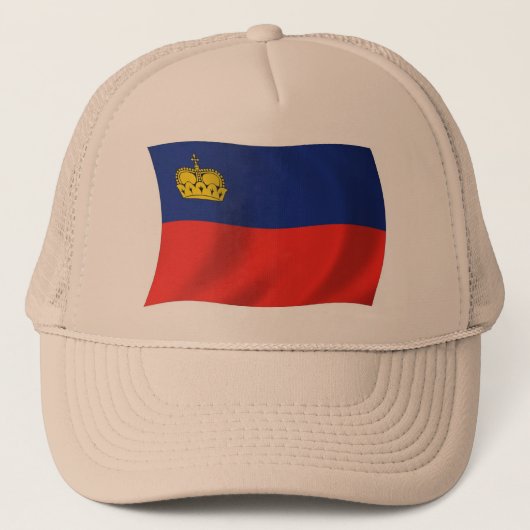 Liechtenstein Vlag Hoed Trucker Pet (Voorkant)