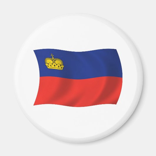 Liechtenstein Vlag Magneet (Voorkant)