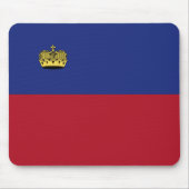 Liechtenstein vlag muismat (Voorkant)