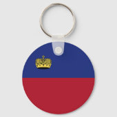Liechtenstein vlag sleutelhanger (Achterkant)