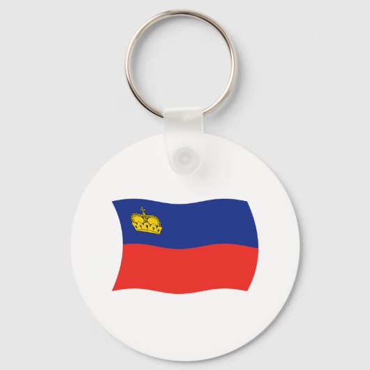 Liechtenstein Vlag Sleutelhanger (Voorkant)