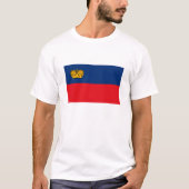 Liechtenstein Vlag T-shirt (Voorkant)