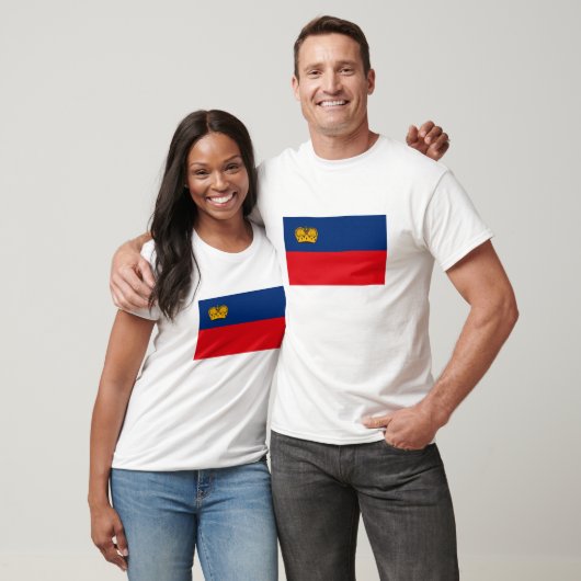 Liechtenstein Vlag T-shirt (Unisex)