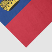 Liechtenstein Vlag tissuepapier, Liechtenstein Tissuepapier (Detail)