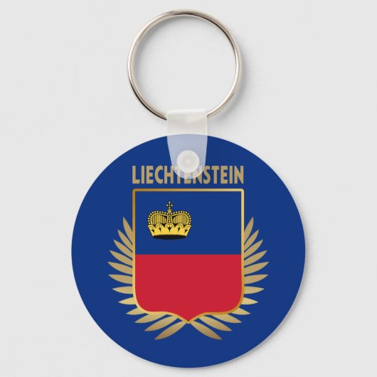 Liechtenstein-vlaggenschip Sleutelhanger (Voorkant)
