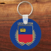 Liechtenstein-vlaggenschip Sleutelhanger (Voorkant)