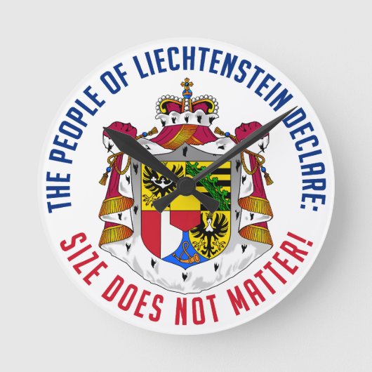 Liechtenstein-wandklok Ronde Klok (Voorkant)