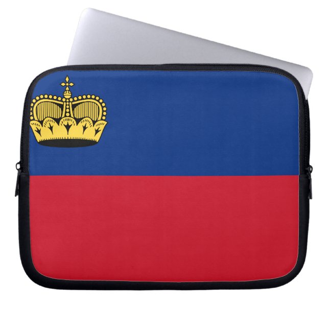 Liechtensteiner Flag Laptop Sleeve (Voorkant)