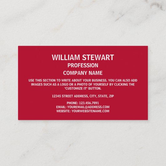 Liechtensteiner Vlag & Wapen Visitekaartje (Achterkant)