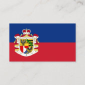 Liechtensteiner Vlag & Wapen Visitekaartje (Voorkant)
