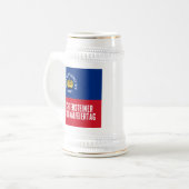 Liechtensteinse nationale dagvlag bierpul (Voorkant links)