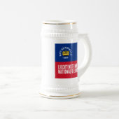 Liechtensteinse nationale dagvlag bierpul (Voorkant rechts)