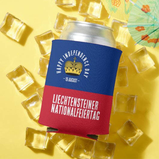 Liechtensteinse nationale dagvlag blikjeskoeler (Insitu Zomer)