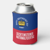 Liechtensteinse nationale dagvlag blikjeskoeler (Blikje Achterkant)