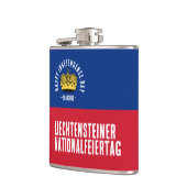 Liechtensteinse nationale dagvlag heupfles (Links)