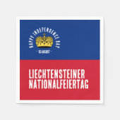 Liechtensteinse nationale dagvlag servet (Voorkant)
