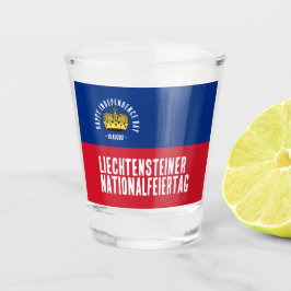 Liechtensteinse nationale dagvlag shot glas