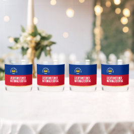Liechtensteinse nationale dagvlag whisky glas