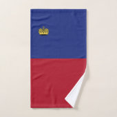 Liechtensteinse vlag bad handdoek (Handdoek)