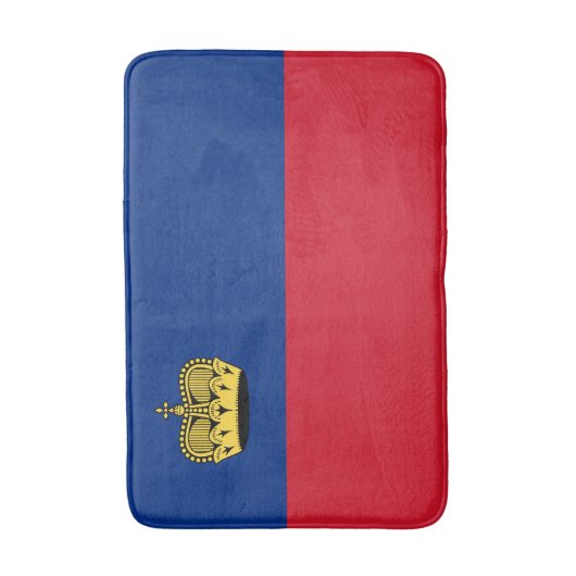 Liechtensteinse vlag badmat (Voorkant Verticaal)
