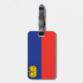 Liechtensteinse vlag bagagelabel (Achterkant verticaal)