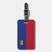 Liechtensteinse vlag bagagelabel (Voorkant verticaal)