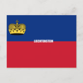 Liechtensteinse vlag briefkaart (Voorkant)