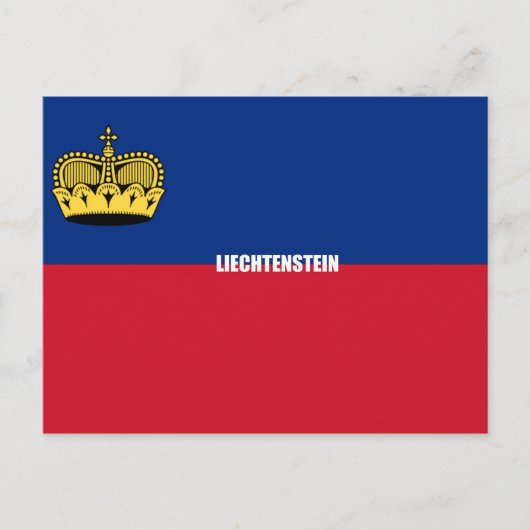 Liechtensteinse vlag briefkaart (Voorkant)