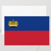 Liechtensteinse vlag briefpapier (Voorkant / Achterkant)