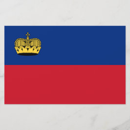 Liechtensteinse vlag briefpapier