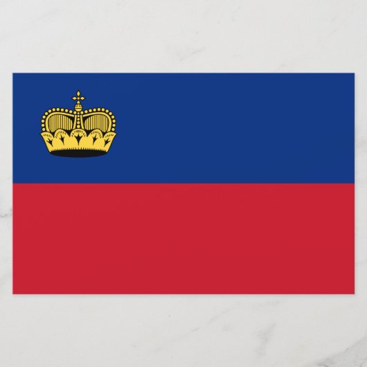 Liechtensteinse vlag briefpapier (Voorkant)
