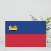 Liechtensteinse vlag briefpapier (Staand voorkant)