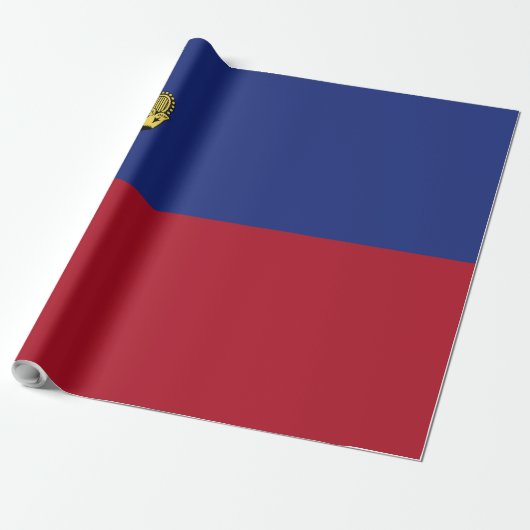 Liechtensteinse vlag cadeaupapier (Uitgerold)