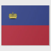 Liechtensteinse vlag cadeaupapier (Vlak)