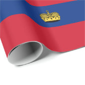 Liechtensteinse vlag cadeaupapier (Rol Hoek)
