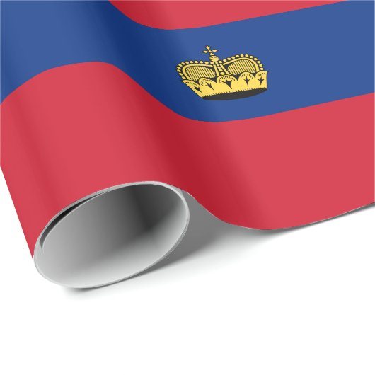 Liechtensteinse vlag cadeaupapier (Rol Hoek)
