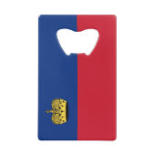 Liechtensteinse vlag creditkaart flessenopener (Achterkant)