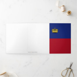 Liechtensteinse vlag drieluik kaart