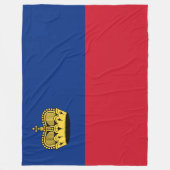 Liechtensteinse vlag fleece deken (Voorkant)