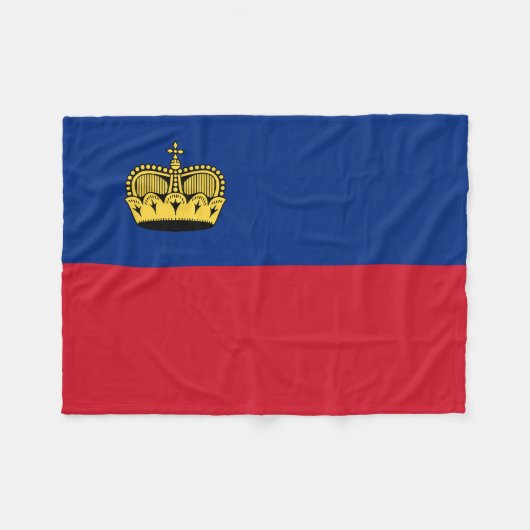 Liechtensteinse vlag fleece deken (Voorkant (Horizontaal))