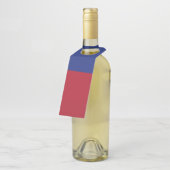 Liechtensteinse vlag flessenhanger (Schuin)