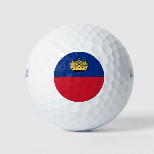 Liechtensteinse vlag golfballen (Voorkant)