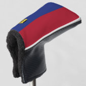 Liechtensteinse vlag golfheadcover (3/4 voorkant)