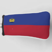 Liechtensteinse vlag golfheadcover (Voorkant)