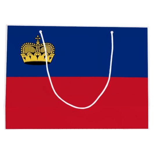 Liechtensteinse vlag groot cadeauzakje (Achterkant)
